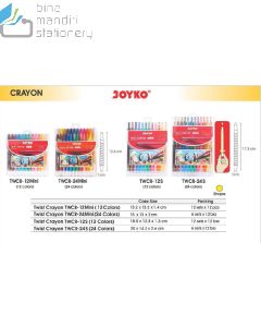 Gambar Joyko CR-12mini | TWCR-12S | CR-24mini | TWCR-24S Krayon Putar / Screw Crayon merek Joyko