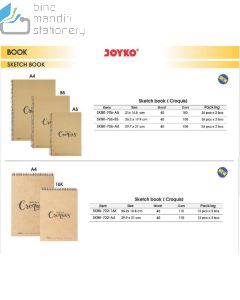 Distributor Joyko contohnya Buku/Pad Sketsa Gambar Joyko Sketch & Drawing Book/Pad  SKBK-706-1A5 | SKBK-706-2B5 | SKBK-706-3A4 | SKBK-722-16K | SKBK-722-A4 | PAD-1000 | PAD-1001 | PAD-1002 | DRBK-1B5 | DRBK-2A4 | PAD-3000 | PAD-3001 layanan kirim