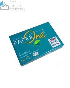 Contoh Kertas Fotocopy Print HVS Putih PaperOne A4 75 gr merek PaperOne