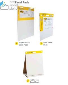 Contoh Alat Perlengkapan Kantor merk 3M Post-it , Gambar Produk 3M Post-it 563R Table-Top Easel Pads 510x585mm 20 Sheets harga 294500 di Toko Peralatan Sekolah Murah