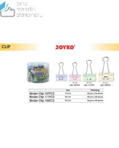 Klip Penjepit Kertas  Joyko Binder Clip 155 FC2