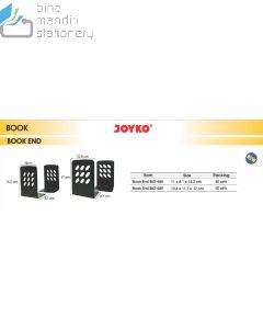 Gambar Joyko Book End BKE-688 Sandaran Buku Di Meja dan Perpustakaan merek Joyko