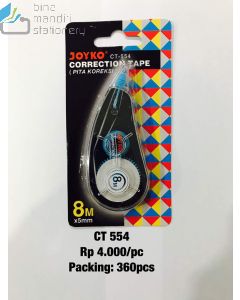 Foto Joyko Correction Tape CT-554 Pita Koreksi Tipex Roll Penghapus Tulisan merek Joyko