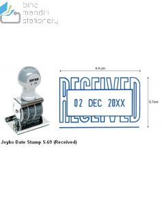 Joyko Date Stamp S-69 (Received) Stempel Tanggal