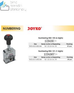 Gambar Stempel Angka Automatic Merk Joyko