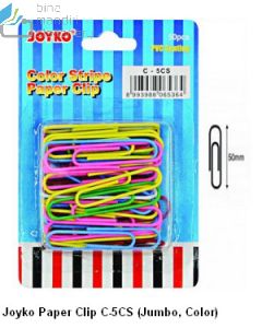 Foto Joyko Paper Clip C-5CS (Jumbo, Color) Klip Kertas merek Joyko