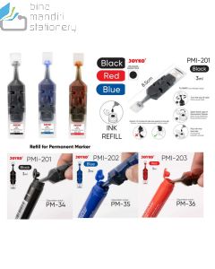 Jual Refill Tinta Spidol Isi Ulang Joyko Ink For Permanent Marker PMI-202 (Blue) terlengkap di toko alat tulis