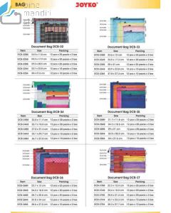 Jual Kantong Poket Resleting Dokument Joyko Document Bag DCB-34 Bill (Kombinasi) terlengkap di toko alat tulis