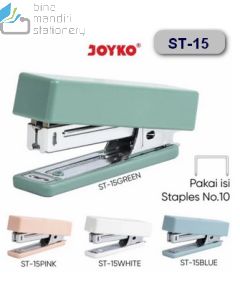 Foto Stapler Mini Joyko Stapler ST-15 (Blue,Green,Pink,White) merek Joyko