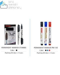 Contoh perlengkapan Kantor Kenko Permanent Marker Starbee Spidol Permanen dan gambarnya