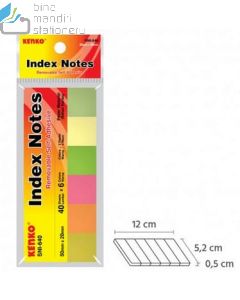 Katalog perlengkapan sekolah Kenko SNI-640 Stick Note Index Pembatas Buku dan gambarnya