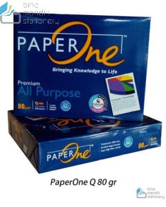 Foto Kertas Fotocopy Print HVS Putih PaperOne A4 85 gr merek PaperOne