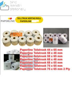 Gambar Kertas Roll Struk Kalkulator Print Bill Paperline Telstrook 68 x 48 mm merek Paperline