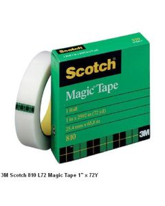 Katalog 3M Scotch harga murah & terjangkau, Image ATK Sekolah SIPLAH 3M Scotch 810 L72 Magic Tape 1 inch x 72Y harga normal 76500 di Distributor ATK Bina Mandiri Stationery