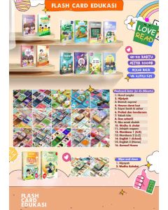 contoh gambar produk Kartu Flashcard Edukasi Anak Pilihan 16 tema tersedia di toko ATK bina mandiri stationery