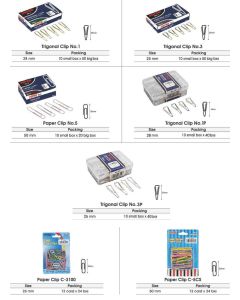 Toko Atk Grosir Bina Mandiri Stationery Jual Klip Penjepit Kertas Trigonal Kecil-Sedang-Besar Joyko Paper Clip mudah di beli di toko Alat Tulis