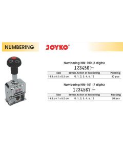 Toko Atk Grosir Bina Mandiri Stationery Jual Stempel Angka dan Stempel Penomoran Otomatis Joyko 6/7/8 digit Numbering Stamp